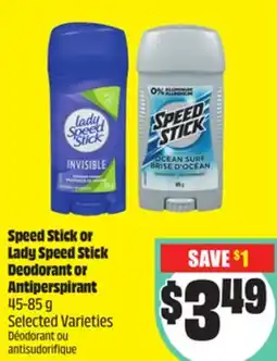 Chalo FreshCo Speed Stick or Lady Speed Stick Deodorant or Antiperspirant 45-85 g Selected Varieties offer