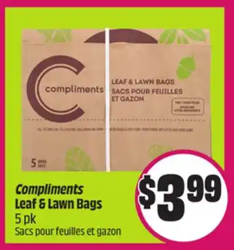 Chalo FreshCo Compliments Leaf & Lawn Bags 5 pk offer