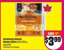 Chalo FreshCo Armstrong Natural Cheese Slices 220-240 g offer