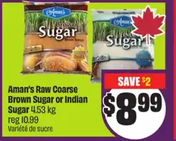 Chalo FreshCo Aman's Raw Coarse Brown Sugar or Indian Sugar 4.53 kg offer