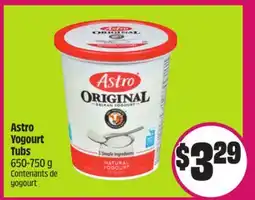 Chalo FreshCo Astro Yogourt Tubs 650-750 g offer