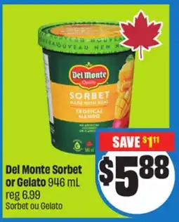 FreshCo Del Monte Sorbet or Gelato 946 ml offer
