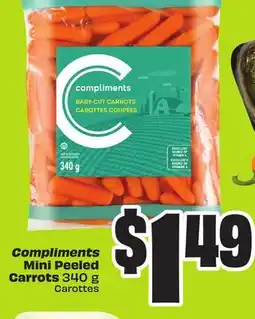 Chalo FreshCo Compliments Mini Peeled Carrots 340 g offer