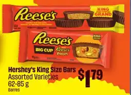 Chalo FreshCo Hershey's King Size Bars Assorted Varieties 62-85 g offer