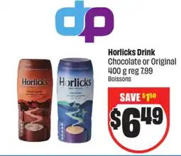 FreshCo Horlicks Drink Chocolate or Original 400 g offer