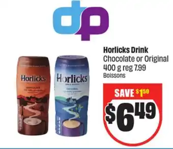 FreshCo Horlicks Drink Chocolate or Original 400 g offer