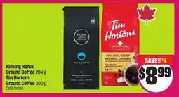 Chalo FreshCo Kicking Horse Ground Coffee 284 g Tim Hortons Ground Coffee 300 g offer