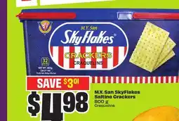 Chalo FreshCo M. Y. San SkyFlakes Saltine Crackers 800 g offer