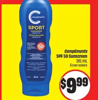 Chalo FreshCo Compliments SPF 50 Sunscreen 315 mL offer
