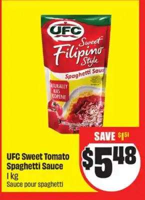 FreshCo UFC Sweet Tomato Spaghetti Sauce 1 kg offer