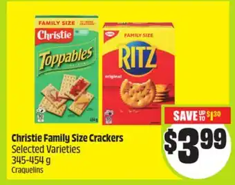 FreshCo Christie Family Size Crackers Selected Varieties 345-454 g offer