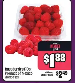 Chalo FreshCo Raspberries 170 g Product of Mexico offer