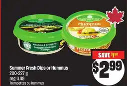 Chalo FreshCo Summer Fresh Dips or Hummus 200-227 g offer