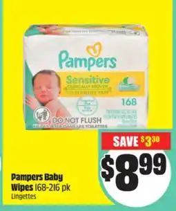 Chalo FreshCo Pampers Baby Wipes 168-216 pk offer