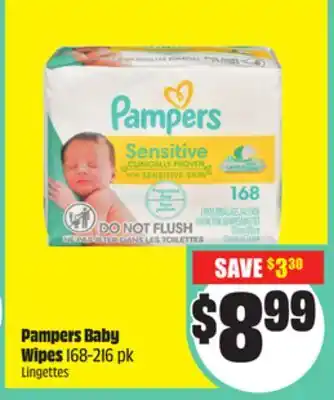 Chalo FreshCo Pampers Baby Wipes 168-216 pk offer