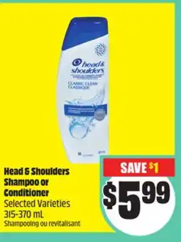 FreshCo Head & Shoulders Shampoo or Conditioner Selected Varieties 315-370 mL offer