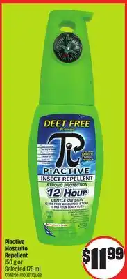 FreshCo Plactive Mosquito Repellent 150 g or Selected 175 mL offer