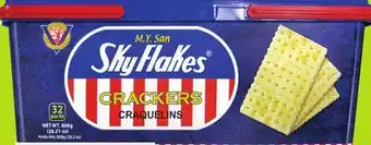 FreshCo M.Y. San Skyflakes Saltine Crackers 800 g offer