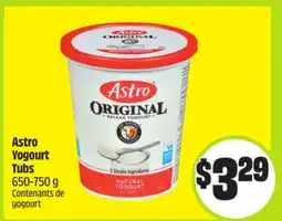 FreshCo Astro Yogurt Tubs 650-750 g offer