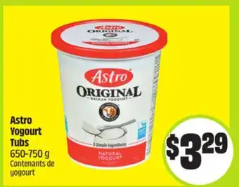 FreshCo Astro Yogurt Tubs 650-750 g offer