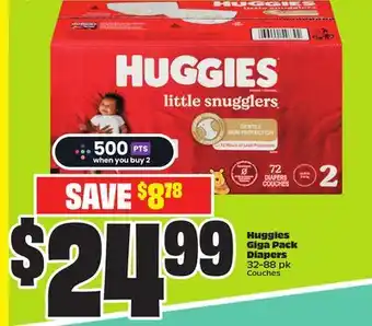 FreshCo Huggies Giga Pack Diapers 32-88 pk offer