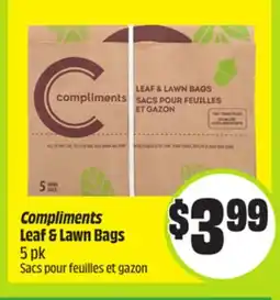 FreshCo Compliments Leaf & Lawn Bags 5 pk offer