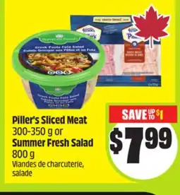FreshCo Pillers Sliced Meat 300-350 g or Summer Fresh Salad 800 g offer