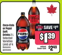 FreshCo Coca Cola or Pepsi Soft Drink 2 L Selected Varieties offer