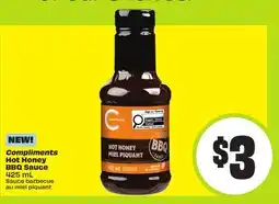 FreshCo Compliments Hot Honey BBQ Sauce 425 mL offer