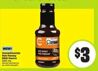 FreshCo Compliments Hot Honey BBQ Sauce 425 mL offer