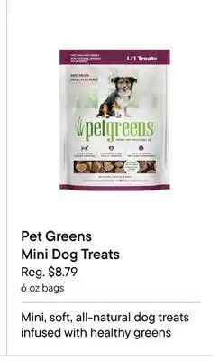 Petvalu Pet Greens Mini Dog Treats offer