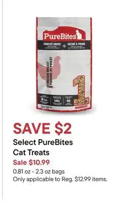 Petvalu Select PureBites Cat Treats offer