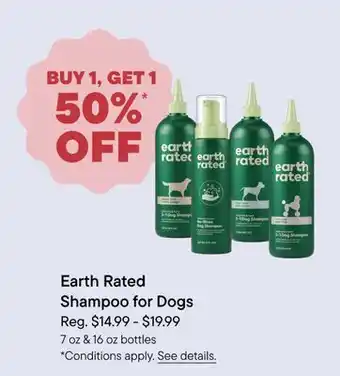 Petvalu Earth Rated Shampoo for Dogs offer