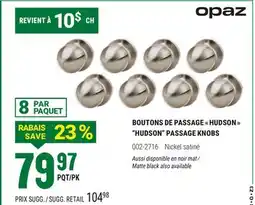 BMR BOUTONS DE PASSAGE HUDSON offer