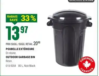 BMR POUBELLE EXTÉRIEURE offer