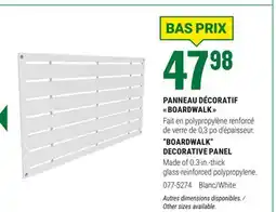 BMR PANNEAU DÉCORATIF BOARDWALK offer