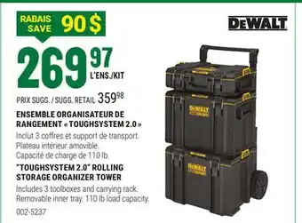 BMR ENSEMBLE ORGANISATEUR DE RANGEMENT TOUGHSYSTEM 2.0 offer