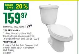 BMR TOILETTE ADA offer