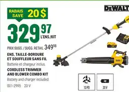 BMR ENS. TAILLE-BORDURE ET SOUFFLEUR SANS FIL offer
