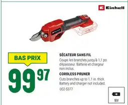 BMR SÉCATEUR SANS FIL offer