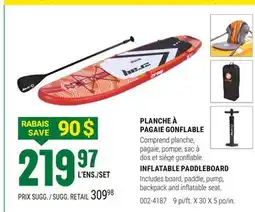 BMR PLANCHE À PAGAIE GONFLABLE offer