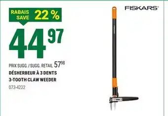 BMR DÉSHERBEUR À 3 DENTS offer