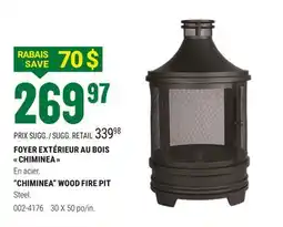 BMR CHIMINEA WOOD FIRE PIT offer