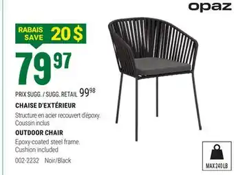 BMR CHAISE D'EXTÉRIEUR offer