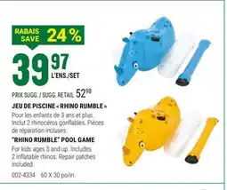 BMR JEU DE PISCINE  RHINO RUMBLE  offer
