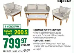 BMR CONVERSATION SET offer