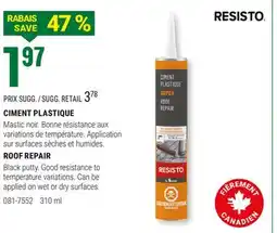 BMR CIMENT PLASTIQUE offer