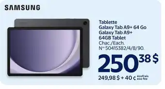 Walmart Galaxy Tab A9+ 64GB Tablet offer