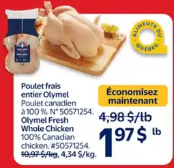 Walmart Olymel Fresh Whole Chicken offer