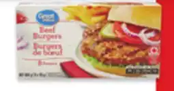 Walmart Great Value Beef Burgers offer